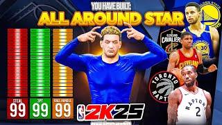 99 3PT + 99 BALL HANDLE + 99 STEAL “ALL AROUND STAR” is THE BEST BUILD in NBA 2K25! 10 LEGEND BADGES