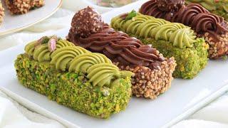 Only 4 ingredients - No Bake Pistachio and Rocher Tarts I Ramadan Series