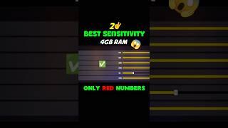 4gb Ram FF Sensitivity ️ 2024 | Best Sensitivity For Free Fire 4gb ram | 4gb Ram Free Fire Setting