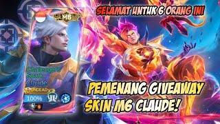 AYO SOBAT DEXTER! MASUK SINI YANG PENGEN TAU SIAPA PEMENANG GIVEAWAY SKIN CLAUDE M6! | MLBB