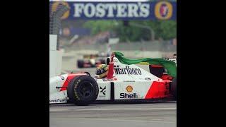 Ayrton Senna last win celebration AMAZING POWERSLIDE Australia 1993 F1