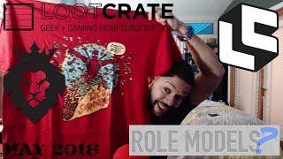 Broplay Games LOOT CRATE MAY 2018 unboxing (ROLE MODELS ?)