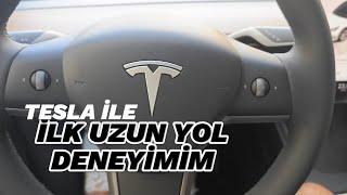 Tesla Model Y SR ilk Uzun Yol Deneyimim, Skywell ile Menzil Farkı, Şarj Hızı ve Otonom Sürüş