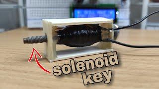 How to make electric lock (Sloenoid) | How to make solenoid using coil (Easy)