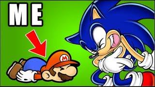 Mario Gamer Sucks at Sonic!