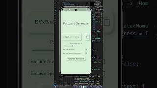Random Password Generator Flutter | Neumorphic Design #flutter #password #flutterapp