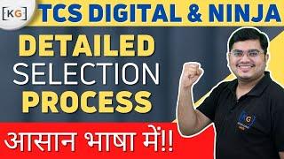 TCS Digital & Ninja Detailed Selection Process by Yash Jain Sir