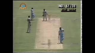 Young Sachin Tendulkar  score77 against Malcolm Marshall, Curtly Ambrose - India vs west indies 1992