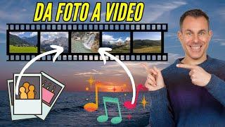 Come creare VIDEO con FOTO e MUSICA (slideshow), gratis e facilissimo