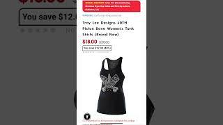 Motorhelmets Store Sale Troy Lee Designs Roll Out and 40TH Piston Bone Women's Tank Shirts #shorts