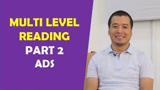 Multi level testiga tayyorlanish. Reading part 2 'ADS'. #multilevel