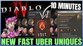 Diablo 4 - New ULTIMATE Uber Unique Fast Farm Trick - 2400+ Cinders 30+ Steel Per Helltide Guide!