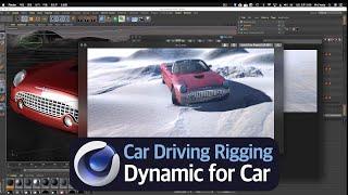 C4D Car Rigging & Driving Animation | Car rigging advanced version with Xpresso | 시포디 자동차 리깅, 애니메이션