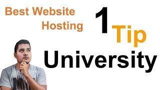 Best Website Hosting - 1 Tip University