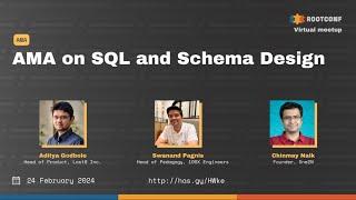 AMA on SQL and Schema Design