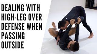 3 OPTIONS for passing on the outside when faced with HIGH LEG OVER defense