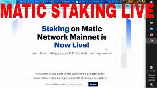 Matic Staking Dashboard Network Rewards Explained|Are Binance and Coinbase Matic Staking Next