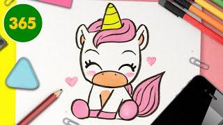 COME DISEGNARE UNICORNO KAWAII