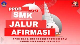 Langkah-langkah Pendaftaran PPDB Online SMK Jalur Afirmasi Tahun 2022