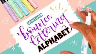 How to do the bounce lettering alphabet for beginners