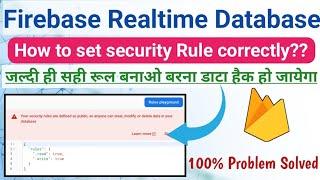 Firebase Realtime Database sequrity rules for securing data 2024.