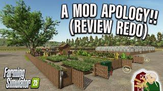 GARDEN GOOF!! NEW MOD (REVIEW REDO!) ON FARMING SIMULATOR 25 | PS5 (Review) for 12th Mar 25.