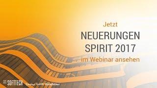 SPIRIT 2017 – Neuerungen und erste Einblicke in CAD-Software SPIRIT - Tutorial