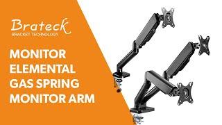 Brateck MONITOR ELEMENTAL GAS SPRING MONITOR ARM (LDT46-C012/24)