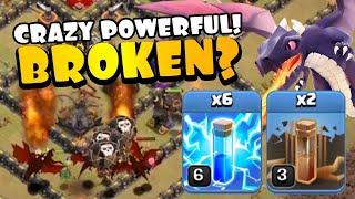 CRAZY STRONG... BROKEN?! TH9 Zap (Lightning) Dragons | Best TH9 Attack Strategies Clash of Clans