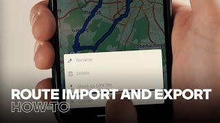 How to Import and Export Routes With the BMW Motorrad Connected App