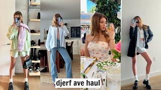 DJERF AVENUE try on clothing haul l olivia jade