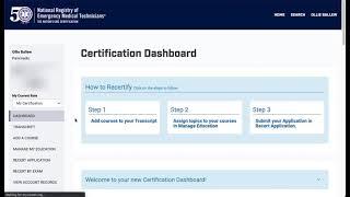 How To - Submit my NREMT Recertification Application