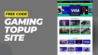 Free Gaming Top Up Site Code | Free Fire, Pubg Topup Site Script Free #rxearncash