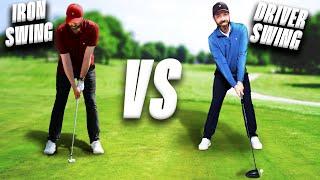 Driver swing Vs Iron swing (The huge difference)