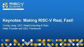 Yuning Liang, CEO of DeepComputing deliver a  Keynotes at RISC-V Summit NA 2024