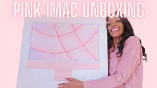 PINK iMAC UNBOXING | m1 24" 2021