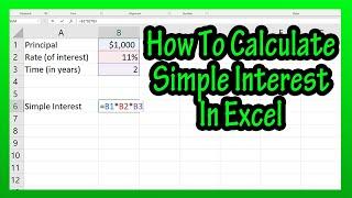 How To Calculate Simple Interest In Excel Explained - Formula For Simple Interest In Excel