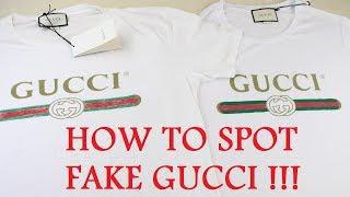 HOW TO SPOT A FAKE GUCCI T SHIRT | Authentic vs Replica Gucci Guide