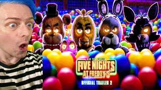 Reacting To The Five Nights At Freddys Movie Trailer (Fnaf Reacts)