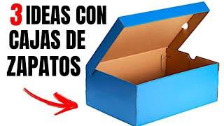 3 MANUALIDADES PARA TRANSFORMAR CAJAS DE ZAPATOS | SHOW DE MANUALIDADES