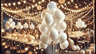  Qualatex 11" White Latex Balloons | Best Qualatex White Balloons 11 Inch 