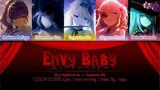 [FULL/GAME SIZE] Envy Baby (エンヴィーベイビー) ― 25時、ナイトコードで。 × 音ねリン | COLOR CODED Lyrics [kan/rom/eng]