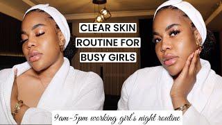 HOW TO KEEP A CLEAR SKIN WITH A BUSY SCHEDULE. Effective Brightening/Anti-aging night routine.