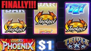 BOOM! JACKPOT! I finally hit one of the big Jackpots on BLAZIN GEMS! Triple Stars + 3x 2x Phoenix!