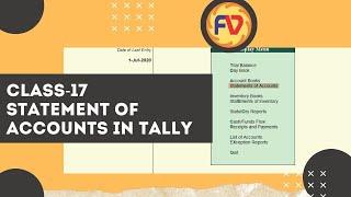 Party Statement of Accounts | Confirmation of Accounts in tally | Future Vision Computers   Class-17