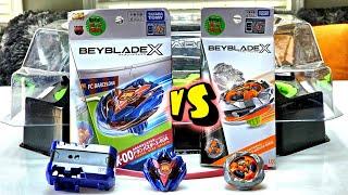 GolemRock vs. DranBuster (FC Barcelona Ver.) - Beyblade X Unboxing and Battles