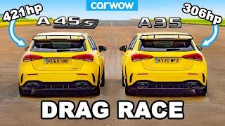 AMG A45 S v AMG A35 - DRAG RACE *worth the extra £12K?*