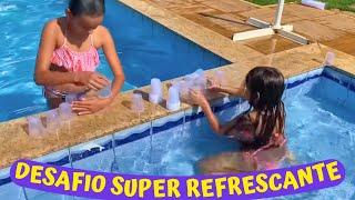 DESAFIO DA PISCINA COM AS MENINAS