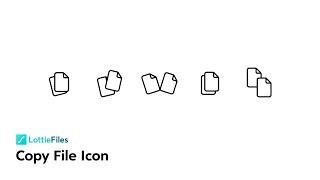 Copy File Icon Animations Pack [LottieFiles Marketplace]