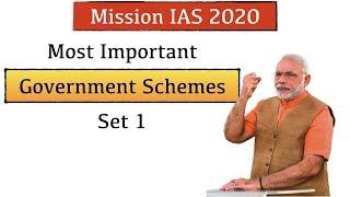 Most Important Government Schemes for UPSC 2020 Set 1